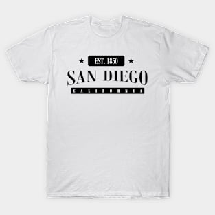 San Diego Est. 1850 Standard Black T-Shirt
